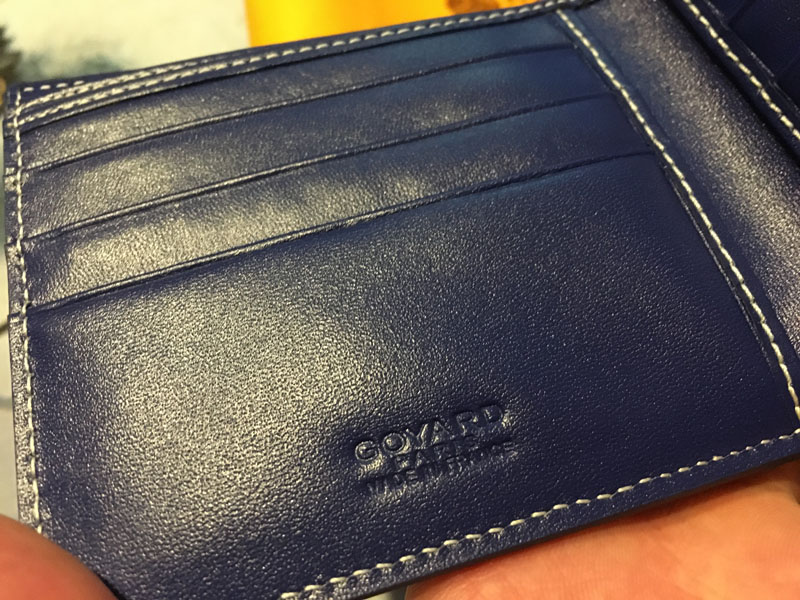 Goyard Blue Billfold Wallet